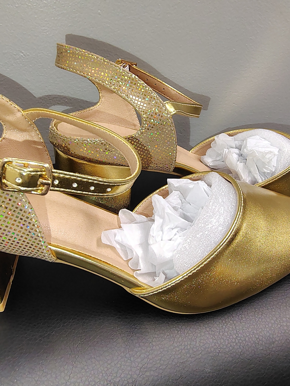 Gold Women's Dress Sandals